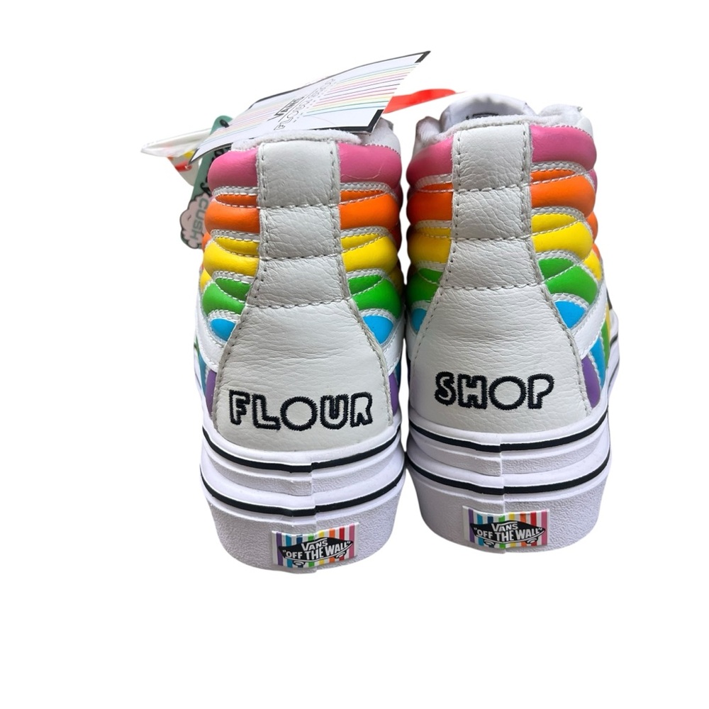 Vans x FLOUR SHOP NEW Super ComfyCush Sk8-Hi Rainbow shoes - Picture 5 of 10